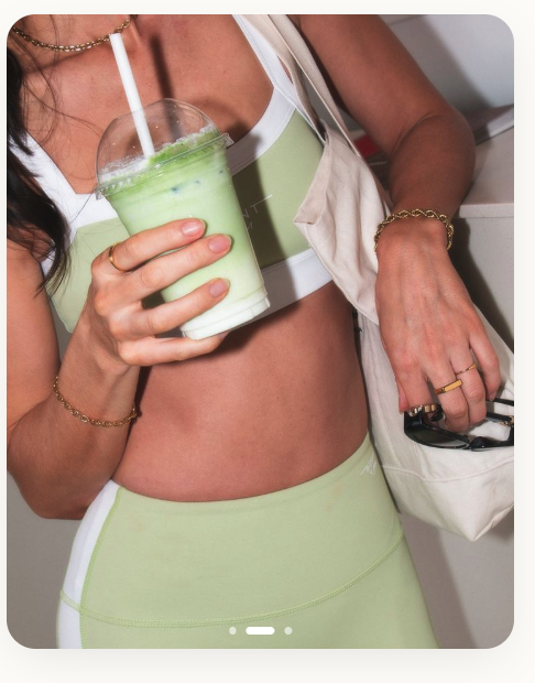 Welldoze matcha in hand